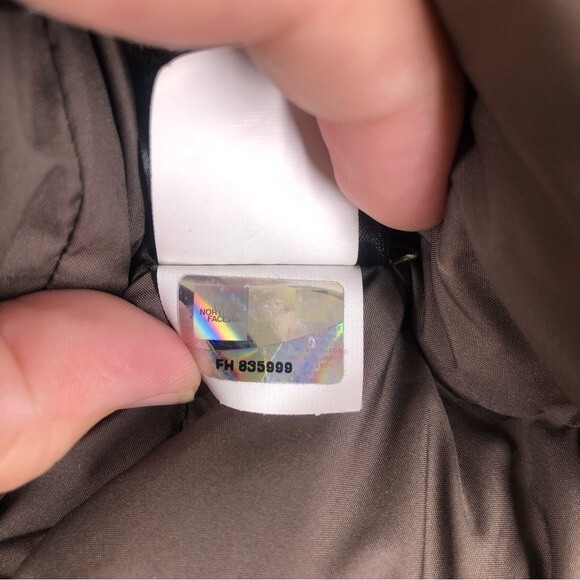 The North Face 700 Fill Nuptse Down Puffer Jacket Chocolate Brown Medium - Picture 13 of 13